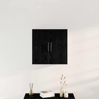 Veggskap Svart Eik 60x31x60 cm Konstruert Tre