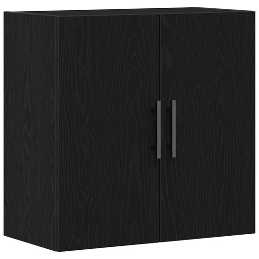Veggskap Svart Eik 60x31x60 cm Konstruert Tre