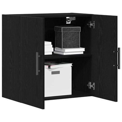 Veggskap Svart Eik 60x31x60 cm Konstruert Tre