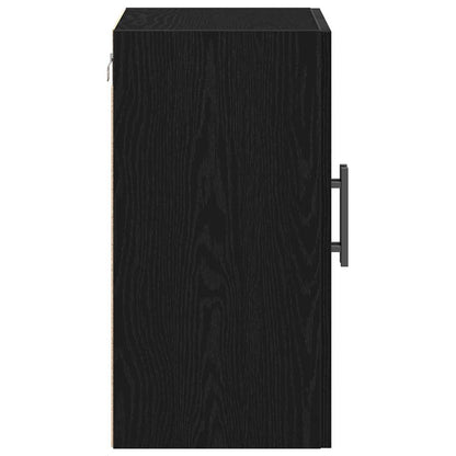 Veggskap Svart Eik 60x31x60 cm Konstruert Tre