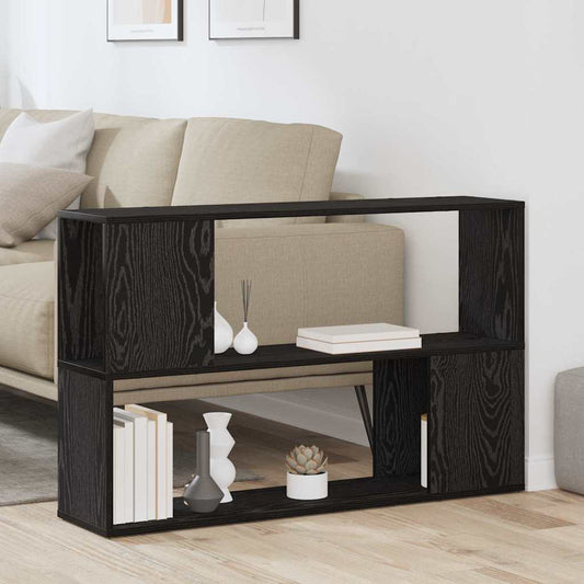 Bokhylle i Svart Eik 100x24x63 cm, Laget av Konstruert Tre