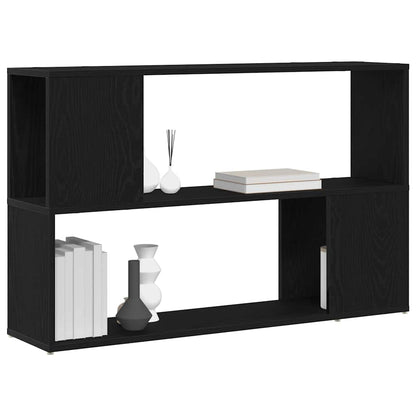 Bokhylle i Svart Eik 100x24x63 cm, Laget av Konstruert Tre