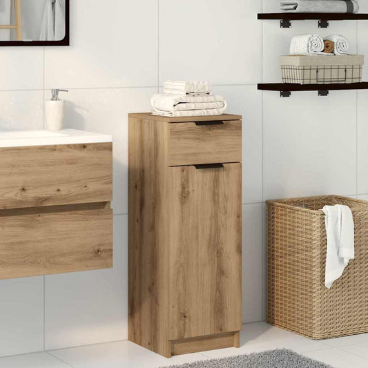 Baderomsskap Håndverker Eik 32x34x90 cm Konstruert Tre