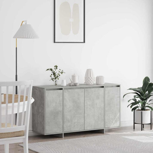 Betonggrå Serviesskap Betonggrå Konstruert tre 135 x 41 x 75 cm