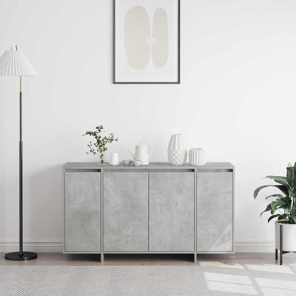 Betonggrå Serviesskap Betonggrå Konstruert tre 135 x 41 x 75 cm
