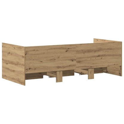 Dagseng ramme med skuffer med skuff artisan eik 90 x 190 cm