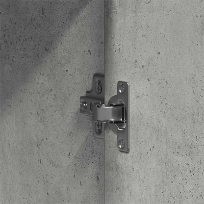 Garderobe Betonggrå 55x25x189 cm Ingeniørtre