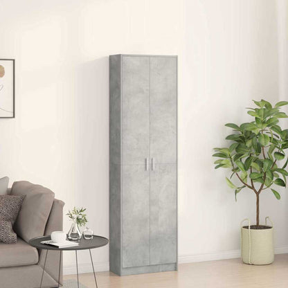 Garderobe Betonggrå 55x25x189 cm Ingeniørtre