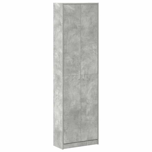 Garderobe Betonggrå 55x25x189 cm Ingeniørtre