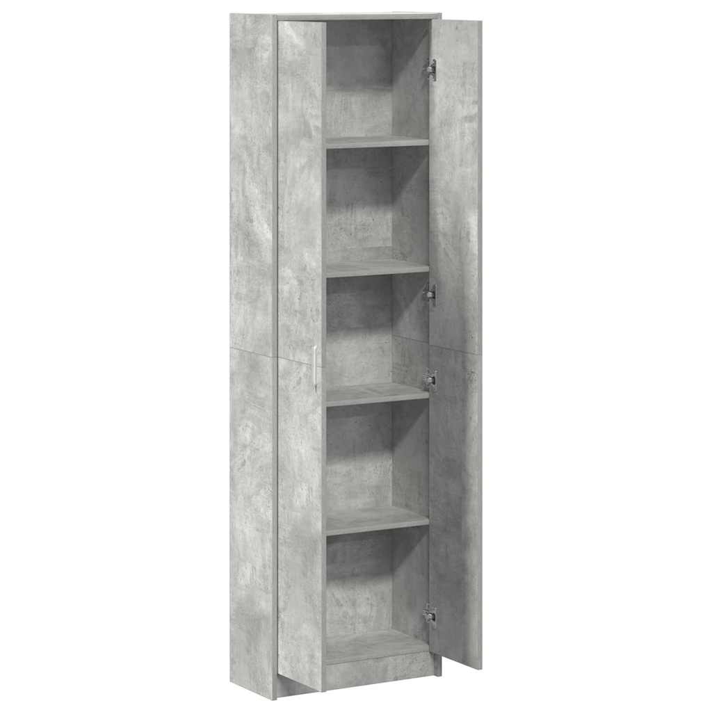 Garderobe Betonggrå 55x25x189 cm Ingeniørtre