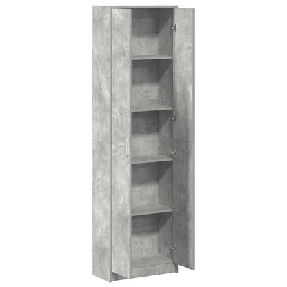 Garderobe Betonggrå 55x25x189 cm Ingeniørtre