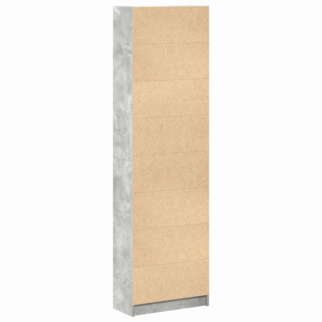 Garderobe Betonggrå 55x25x189 cm Ingeniørtre