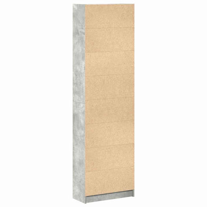 Garderobe Betonggrå 55x25x189 cm Ingeniørtre