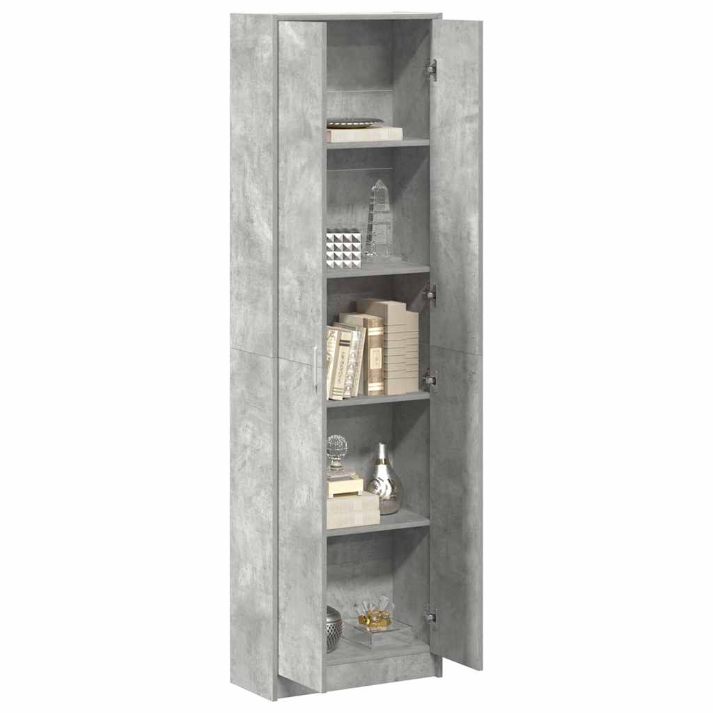 Garderobe Betonggrå 55x25x189 cm Ingeniørtre