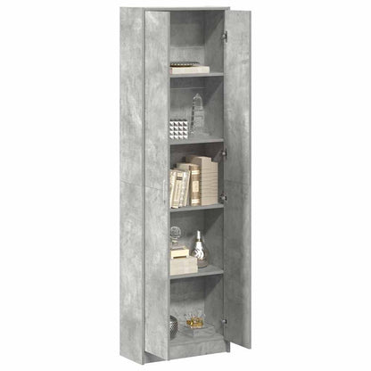 Garderobe Betonggrå 55x25x189 cm Ingeniørtre