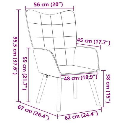 Relaxestol Rosa Curly Ull-lignende Stoff