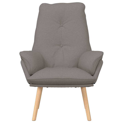 Avslappende stol Taupe Stoff