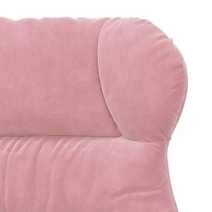 Avslappende Stol Rosa Fløyel