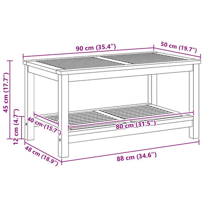 Kaffebord 90x50x45 cm Solid Akasietre