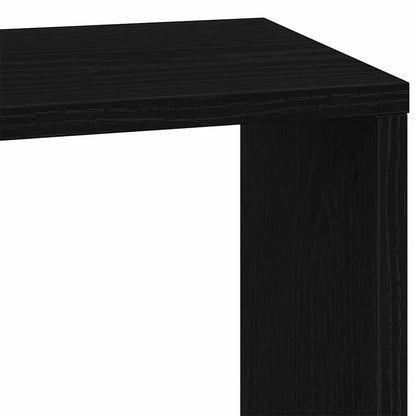 Bokhylle 5-lags Svart Eik 45x23,5x162,5 cm Konstruert Tre