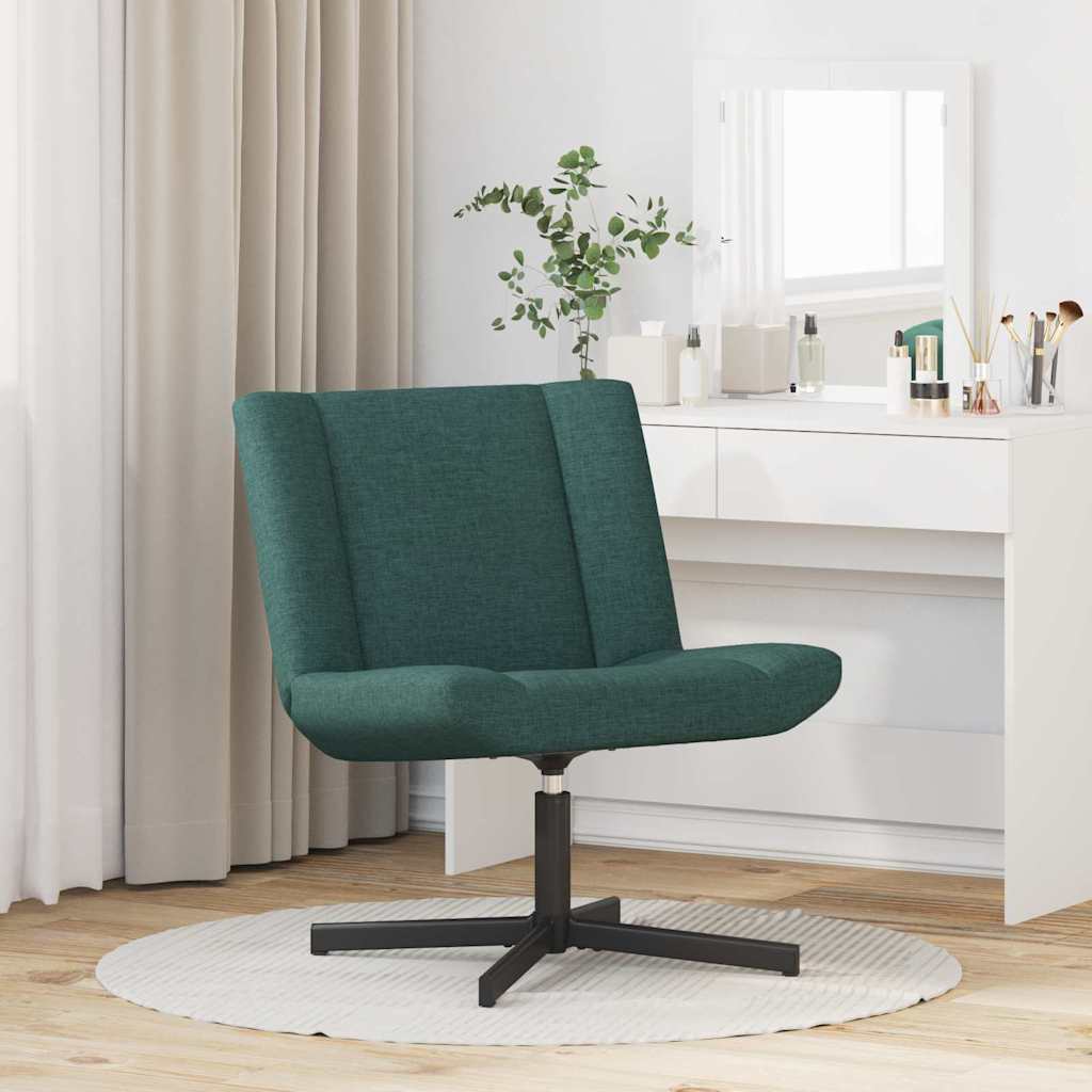 Accentstol Mørkegrønn Polyester Standard Høydejusterbar