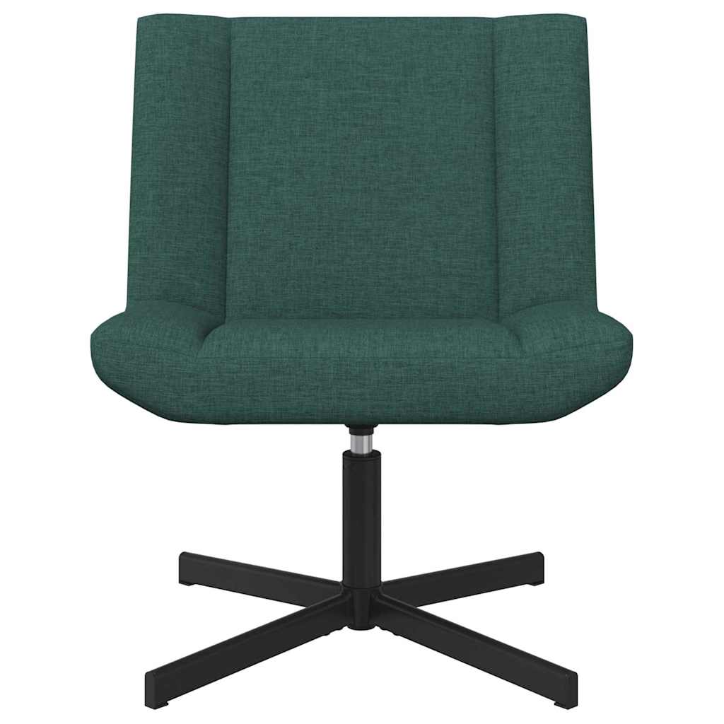 Accentstol Mørkegrønn Polyester Standard Høydejusterbar
