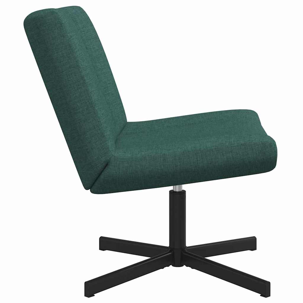 Accentstol Mørkegrønn Polyester Standard Høydejusterbar