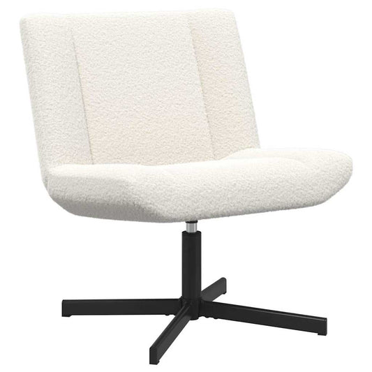 Accent Stol Kremhvitt Stoff Middels Ergonomisk Accent Stol