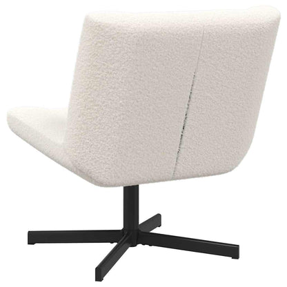 Accent Stol Kremhvitt Stoff Middels Ergonomisk Accent Stol