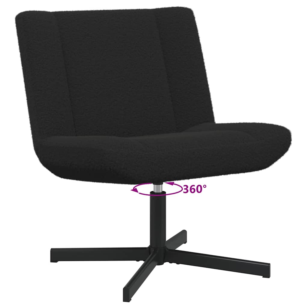 Accent Stol Svart Stoff, Metall Medium Sving Accent Stol