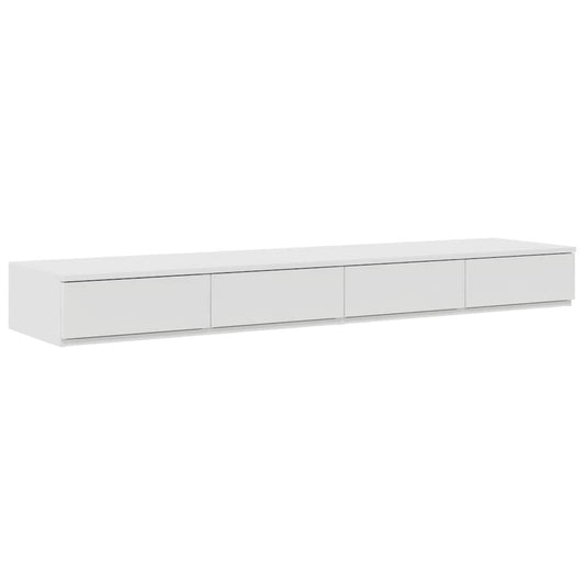 Bedskuffer Hvit 140x36,5x16,5 cm Konstruert Tre