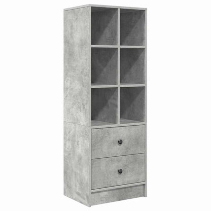 Skrivebord med lagring 2 pcs Betonggrå 70 x 50 x 76 cm