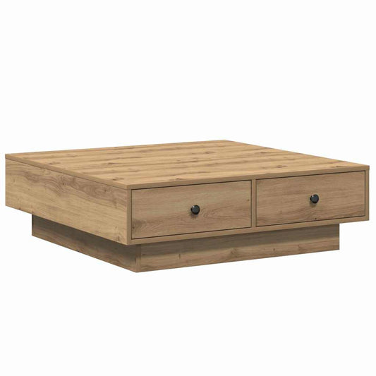 Kafébord Artisan eik Finer, MDF 90 x 90 x 28 cm Lagring