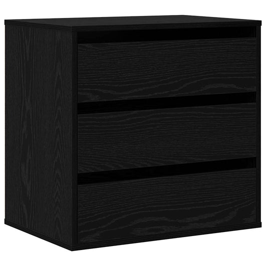Hjørnekommode Svart Eik 60x41x58 cm Konstruert Tre