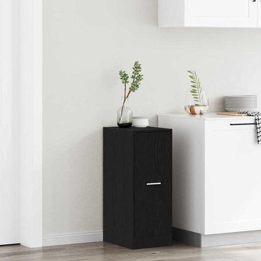 Apotekerhylle Svart Eik 30x41x77,5 cm Konstruert Tre