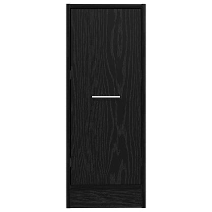 Apotekerhylle Svart Eik 30x41x77,5 cm Konstruert Tre