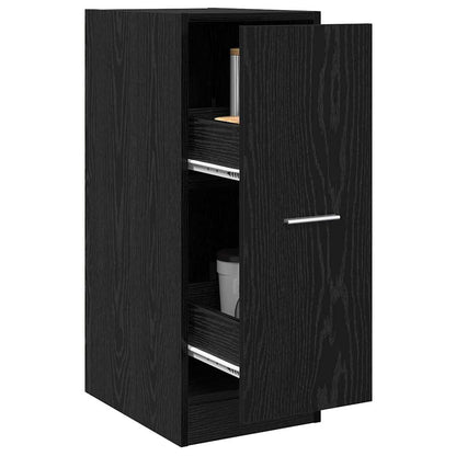 Apotekerhylle Svart Eik 30x41x77,5 cm Konstruert Tre