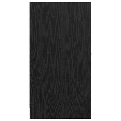 Apotekerhylle Svart Eik 30x41x77,5 cm Konstruert Tre