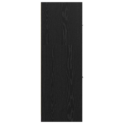 Apoteker skap svart eik 30x41x118 cm konstruert tre