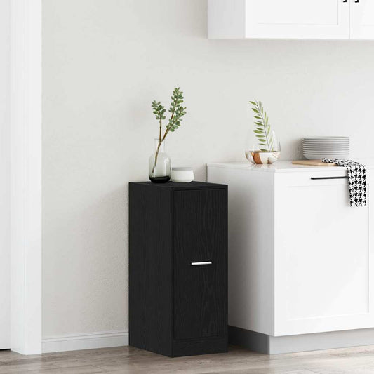 Apothecary Cabinet Svart Eik 40x41x77,5 cm Konstruert Tre