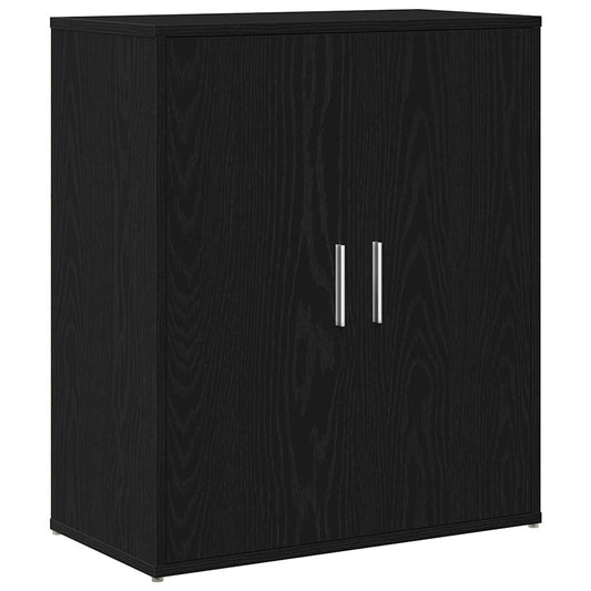 Skjenk svart eik 60x31x70 cm konstruert tre
