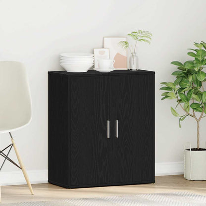 Skjenk svart eik 60x31x70 cm konstruert tre