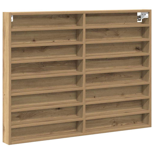 Vitrine Cabinet Artisan Eik 100x8,5x75 cm Ingeniørrtre
