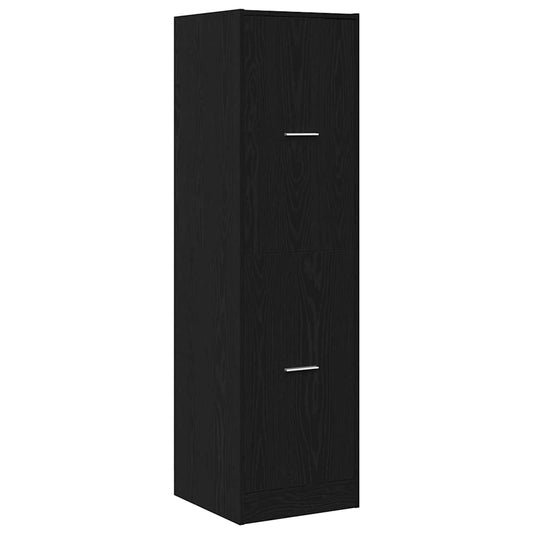 Apotekskap Svart Eik 40x41x144.5 cm Konstruert Tre
