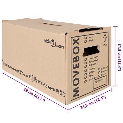 Flyttebokser 20 stk 59 x 31.5 x 31.5 cm Kartong