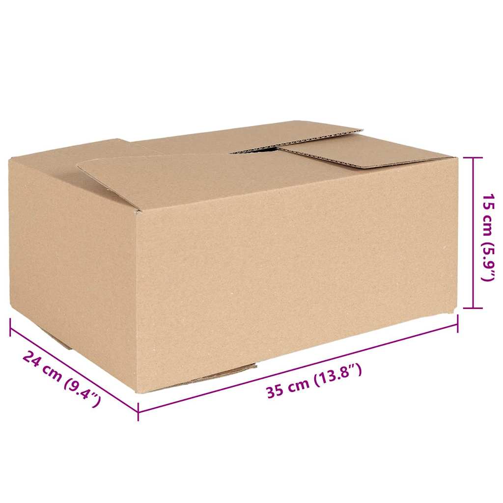 Foldbar Boks 50 stk 35x24x15 cm Kartong