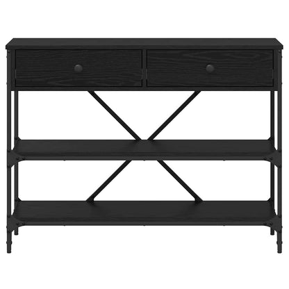 Avlastningsbord Svart Eik 100x34.5x75 cm Konstruert Tre