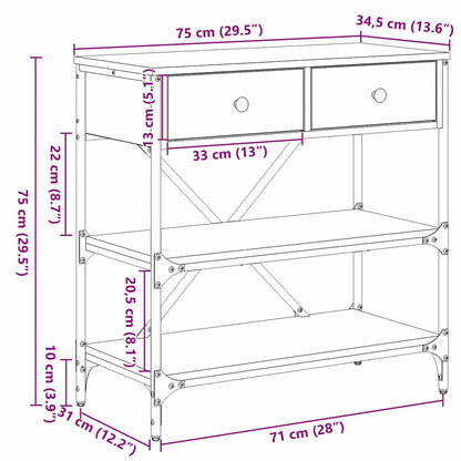 Avlastningsbord Gamle Tre 75x34.5x75 cm Ingeniørtre