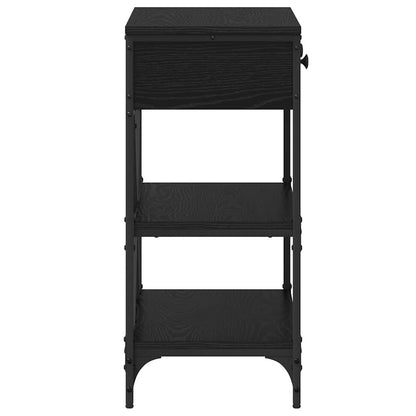 Avlastningsbord Svart Eik 75x34.5x75 cm Ingeniørtre