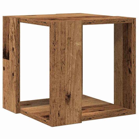 Kaffebord Gammelt Tre Solid Gjenbrukt Tre 32 x 32 x 30 cm
